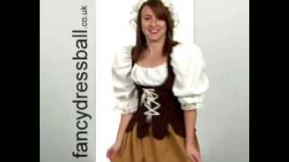 Medieval Wench Ladies Fancy Dress Costume