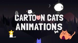 VideoHive - Cartoon Cats Animations | After Effects - 33731964