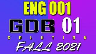 ENG001 GDB 1 Solution 2022 | ENG001 Fall 2021 GDB | AM VU Helper