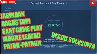 Cara Mengatasi Gameplay Mobile Legends Lag / Patah-Patah Padahal Jaringan Bagus |MLBB