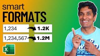 Auto Format Excel numbers in thousands / millions / billions - 2 TRICKS