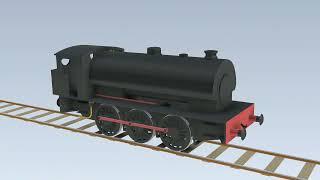 Tank Engine Animation (Hunslet Austerity 0-6-0ST)