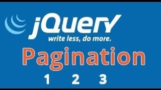 Jquery Pagination Tutorial plugin, Javascript pagination tutorial Plugin Simple pt.6/6