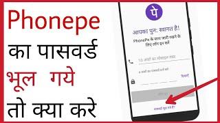 Phonepe ka password bhul jane par kya kare | how to forget/reset phonepe password in hindi