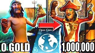 Can I Go From 0 To 1,000,000 Gold in Sea of Thieves on Open Crew?