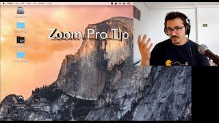 Zoom Pro Tip for Online Recording Sessions