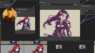 30  How to use comfyUI to make pixel art assets for my game and change the colour palette