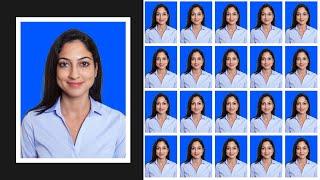 How to make passport size photo in Photoshop #shorts #photoshop