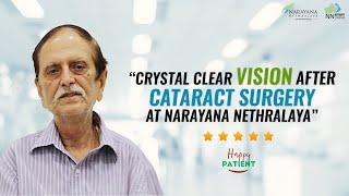 Getting a clear vision after cataract surgery at Narayana Nethralaya