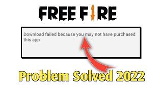 download failed because you may not have purchased this app | #freefire #freefiremax