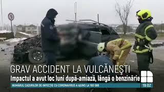 Impact violent la Vulcăneşti. Un tânăr a murit, după ce maşina sa s-a ciocnit cu o autocisternă