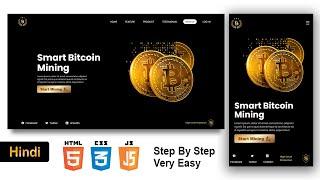 How To Make Cryptocurrency Website In Html Css | How To Make Cryptocurrency Website using Html Css