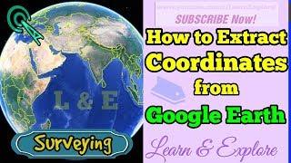 Extract Coordinates (Lat/Long) from Google Earth Pro | then export to UTM