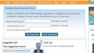 How to Find Domain Names Using NameStormr.com Domain Name Generator