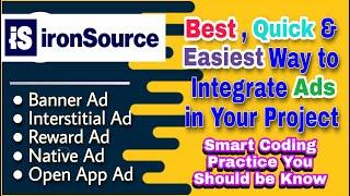 How To Implement IronSource Ads in Android Studio 2024 | Best, Quick & Easiest Way to Do | MakeEasy