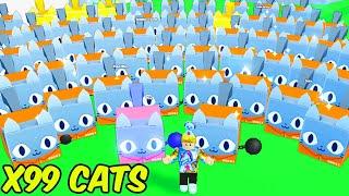 I Saved 99 Huge Cats From Prison in Pet Simulator 99