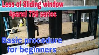 Less of sliding window 4panel 798 series