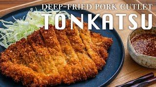 PERFECT TONKATSU RECIPE - Deep-Fried Pork Cutlet - Japanese Cooking - とんかつ＆とんかつソースレシピ