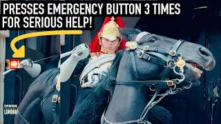 KING’S GUARD PRESSES EMERGENCY BUZZER 3 TIMES FOR THIS! | Horse Guards, Royal guard, Kings Guard