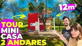 TOUR pela MINI CASA de 2 ANDARES - 12 m2 - #GabobViaja | EP.12