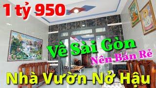 Nhà vườn 575m2 nở hậu giá rẻ 1 tỷ 950 triệu khu dân cư đông ở xã Tiên Thuận huyện Bến Cầu Tây Ninh