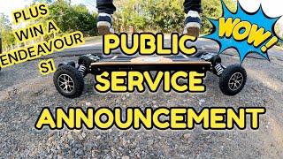 PSA, Plus win a brand new Propel Electric Skateboarding !