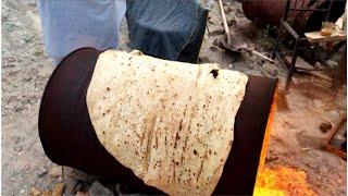 Afghani Drum Roti|Have you ever seen such a big and thin bread ||