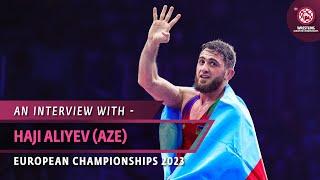 Haji ALIYEV (AZE) became the first male wrestler from Azerbaijan to win four European gold medals