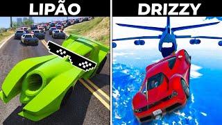 Aprendendo FUGAS VIRAIS DO GTA 5! (drizzy lz vs lipao)