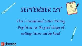 International Letter Writing Day@doerDo