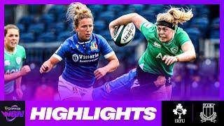 HIGHLIGHTS | IRELAND V ITALY | 2024 GUINNESS WOMEN’S SIX NATIONS RUGBY