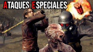 MOVIMIENTOS Y ATAQUES ESPECIALES  MERCENARIOS - RESIDENT EVIL 4 REMAKE -TODOS LOS PERSONAJES