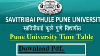 How To See time table sppu/Sppu/exam time table/ Pune University/