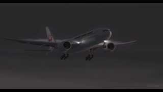 777 Immersion PMDG 777-200JAL flight scene