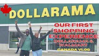 Our First Shopping experience at Dollarama and Walmart Canada | canada vlog | amara and khene