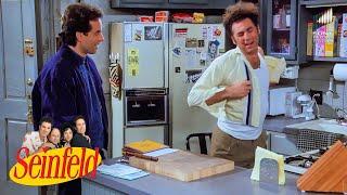 Kramer Wears Freshly Pressed Shirts from Jerry's Oven | Seinfeld