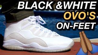 BLK OVO Vs. WHT OVO Air Jordans W/ On-Feet Review