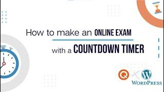 How to create an online exam with a timer on WordPress for FREE