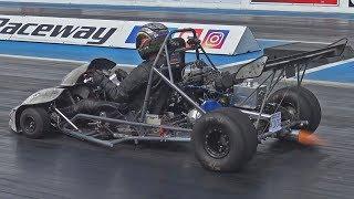 9 Second Drag Karts at Santa Pod Raceway