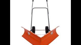 Review:  Ivation Dual Angle Snow Pusher – Manual Push Plow for Walkways