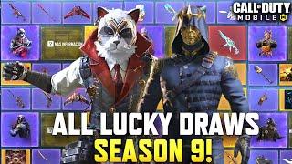 *NEW* All Season 9 Lucky Draws! Mythic CX9 + Legendary Oden + 4 more Draws! CODM Leaks 2023