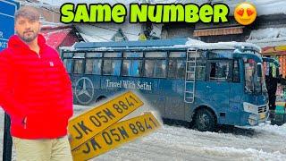 Shenshah aur bus ka Same Number 8841||Bus Ka First Vlog||Kashmir Snowfall || Shopain To Srinagar