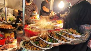 Gangster stir-fry at Midnight,local dishes hidden at Shilin night market as Banquet.