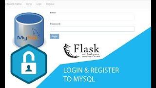 Python Flask Login & Register MYSQL