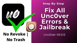 Fix All Unc0ver Errors & Jailbreak | Jailbreak iOS 14.3 Uncover Issues Fix Full Tutorial 2021