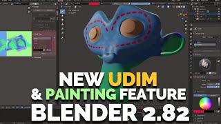 BLENDER 2.82 - NEW UDIM & TEXTURE PAINTING FEATURES