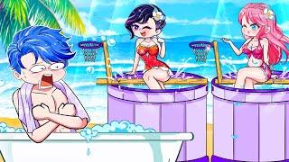 Anna vs Lisa DUNK TANK CHALLENGE - Ai Là Bạn Gái Của Alex | Gacha Club | Gacha Life Rainbow-Z