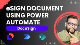 eSign document using DocuSign with Power Automate #docusign #sharepoint #powerautomate