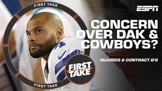Dak Prescott's ankle injury concern? + Cowboys playoffs chances & contract questions  | First Take
