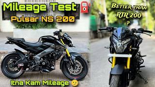 NS 200 BS7 (2024-25) Mileage Test : Unexpected Results  || Him x vlogs